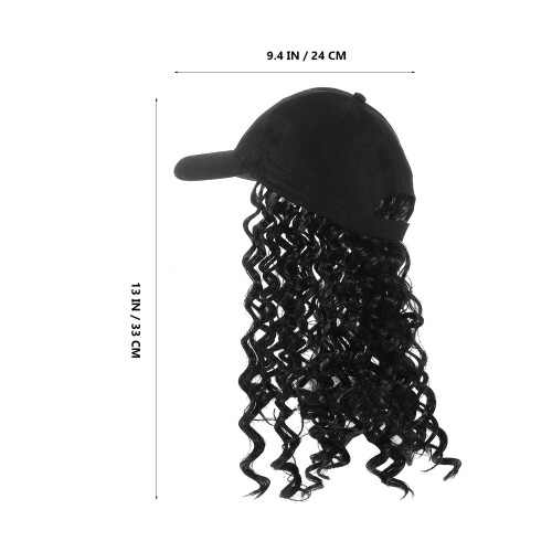 Hat Perücke Für : Afro-Style Lockige Haarverlängerung Cap 1