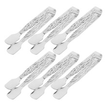 30Pcs Portable Silver Iron Incense Burner Tongs Charcoal Clips Clamp