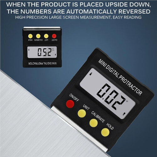 Digital Mini Angle Button For Operation Level Gauge Woodworking Construction Decorating High-Precision Inclinometer 2