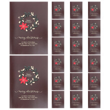80 Sets Frohe Weihnachten Karten Mit Umschlägen Und Weihnachtskranz-Design