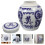 Blue And White Porcelain Urne Für Menschliche 5