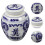 Blue And White Porcelain Urne Für Menschliche 7