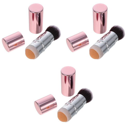 3St Mini Steinrollkugeln Gesichtsmassagegerät Make-up- 2
