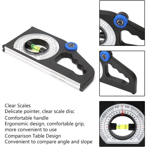 Engineering Inclinometer Universal Slope Measuring Ruler Multifunction Angle Meter High Precision Gauge 1