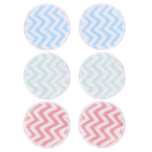 6St Komfortable Make-up- , Abgerundete Applikatoren, Reinigungspuffs