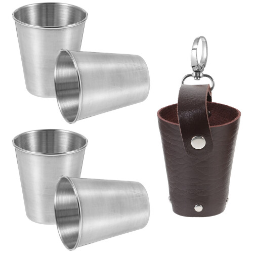 2 Sets Trinkbecher Aus Mit Hülle 2
