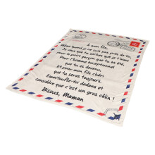 1St Buchstabenmuster Decke Dekorative Winterdecke Fleece Decke