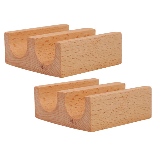 8 Holz Sushi Taco Halter U-Form Servierplatte 1