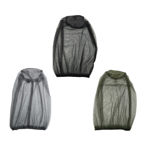 3Pcs Assorted Color Fishing Hats with Full Net