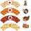 48 Thanksgiving Cupcake Toppers Und Wrapper Kuchen 4