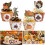 48 Thanksgiving Cupcake Toppers Und Wrapper Kuchen 7