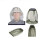 3Pcs Assorted Color Fishing Hats with Full Net 3