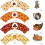 48 Thanksgiving Cupcake Toppers Und Wrapper Kuchen 3