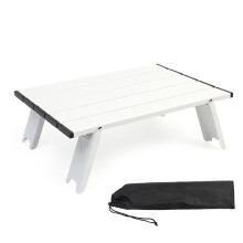 Picnic Tables Outdoor Folding Table Portable Beach Camping Picnic Table With Carry Bag Foldable BBQ Picnic Desk White