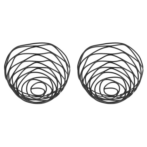 2Stück Hohles Snack Tablett Halter Metall Nuggets Behälter 1