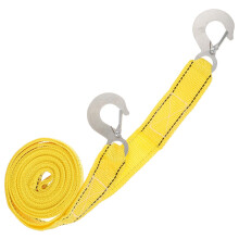 Portable Car Trailer Strap Durable Tow Rope With Hook For Outdoor Use High Capacity Emergency Towing Lightweight