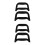 4Pcs Plastic Pull Handle for Grocery Cart Ergonomic Wagon Handle 9