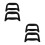 4Pcs Plastic Pull Handle for Grocery Cart Ergonomic Wagon Handle 5