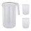 1Set Large Capacity Water Kettle with Handle Beige for Storage 1