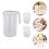1Set Large Capacity Water Kettle with Handle Beige for Storage 10