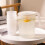 1Set Large Capacity Water Kettle with Handle Beige for Storage 6