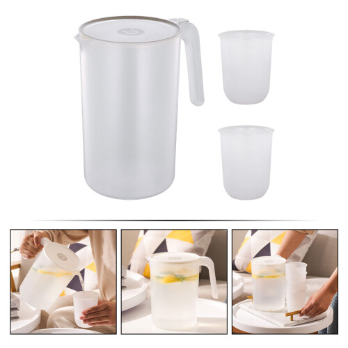 1Set Large Capacity Water Kettle with Handle Beige for Storage 2