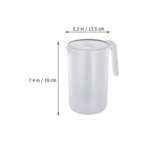 1Set Large Capacity Water Kettle with Handle Beige for Storage 1