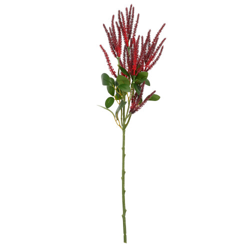 Red Fake Greenery Branch Plastic Wedding Decor Plant 1