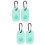 4 Siliconen Sleutelhanger Voor Tile Mate Pro 8