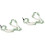 2Stk Crystal Stone Perlen Handy Lanyard Anhänger 6