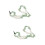 2Stk Crystal Stone Perlen Handy Lanyard Anhänger 9