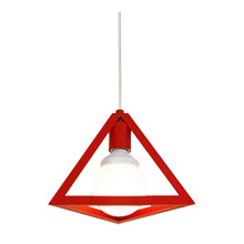 Vintage Industrie Pendelleuchte Mit Weißer Leitung Rot