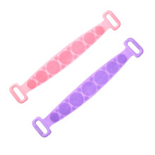 2Stk Silikon Peeling Tücher Für Körper, 1 Rosa 1
