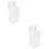 2Stk Einweghandschuhspender Wandhalter Mit 8