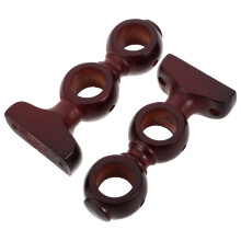 8 Doppelte Holzbespannte Gardinenstangen-Halter Für 1"/29 Mm