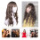 Styling Perücke Wellig Echthaar Lange Locken Für 3