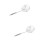 2Pcs Stainless Steel Wire Mesh Colander With Long Handle Skimmer 18Cm 7