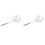 2Pcs Stainless Steel Wire Mesh Colander With Long Handle Skimmer 18Cm 2