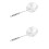 2Pcs Stainless Steel Wire Mesh Colander With Long Handle Skimmer 18Cm 5