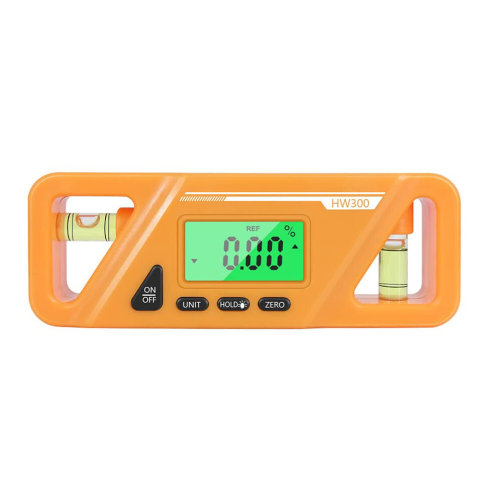 Digital Protractor Digital Level Angle Gauge Inclinometer, Electronic Level Box With Bubble Level, Orange A 9393856327515