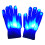 Rechargeable Glowing LED Gloves with Flashing Light-blue light 1