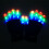 Rechargeable Glowing LED Gloves with Flashing Light-blue light 6