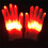 Rechargeable Glowing LED Gloves with Flashing Light-blue light 5