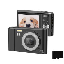 Digitalkamera 4K 48MP, 16-facher Zoom, 2.8 Zoll-Display, 32 GB Speicherkarte