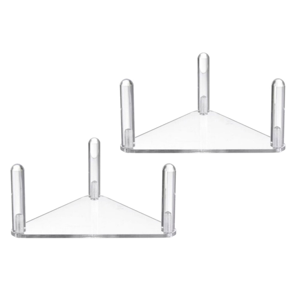 2pcs Shatterproof Acrylic Sports Trophies Display Rack-Clear-image-OPC-PM7HRCP-NEW