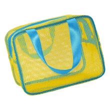 Sac fourre-tout en maille respirante, pour salle de sport,-Jaune