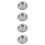 4 Sets Servierplatte , Bratfettfilter, Rundes Netz, Kühlgestell 10