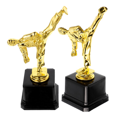 6Pcs Gold Plastic Winner Trophy Cup for Ceremony and Competitions 2