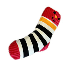 Jouet couinant en forme de chaussette colorée pour chien,-B