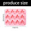 Moule réutilisable de silicone de banane de 12 morceaux-Rose 3